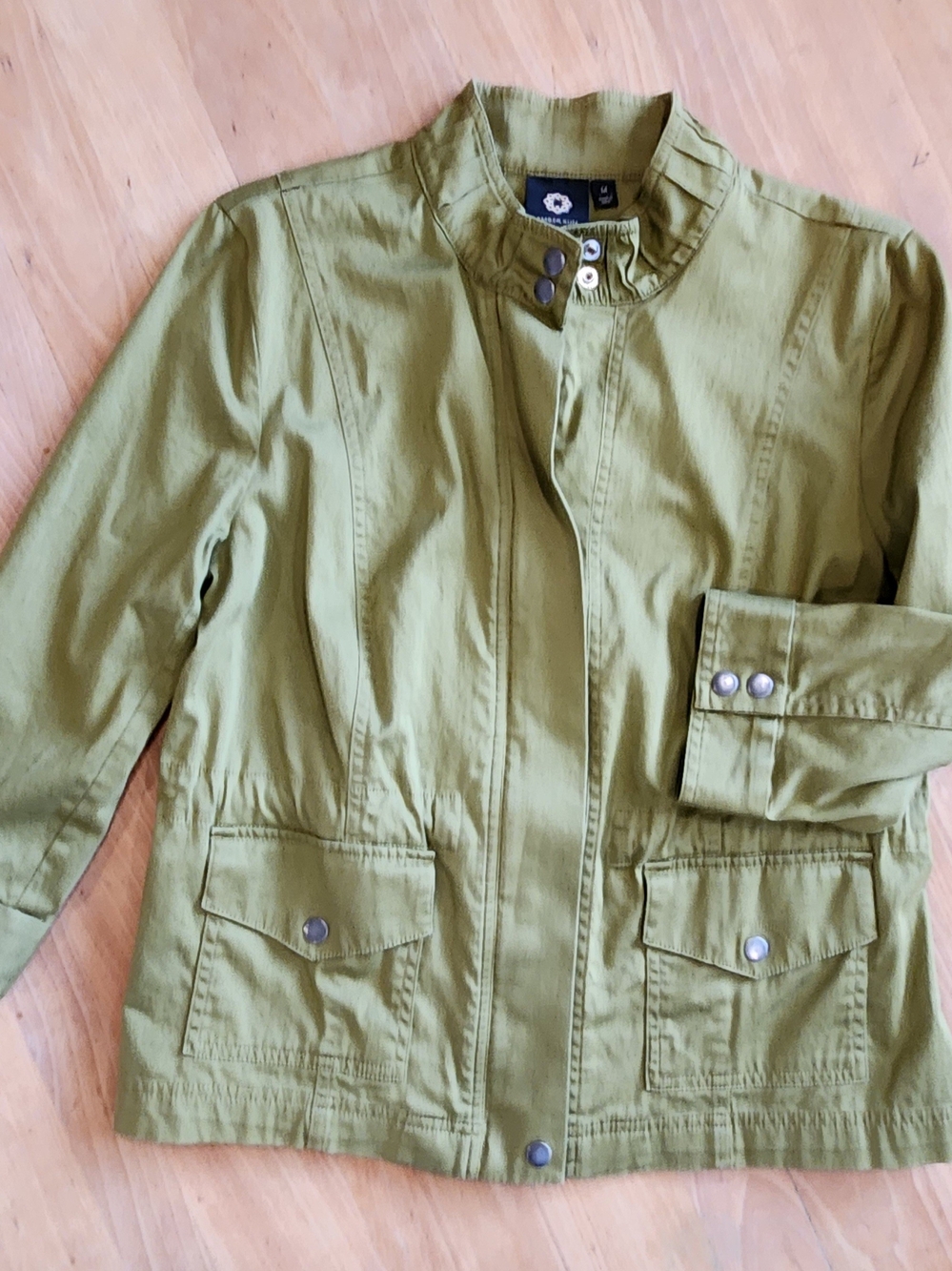 Women’s Olive Green Utility Rain Jacket
